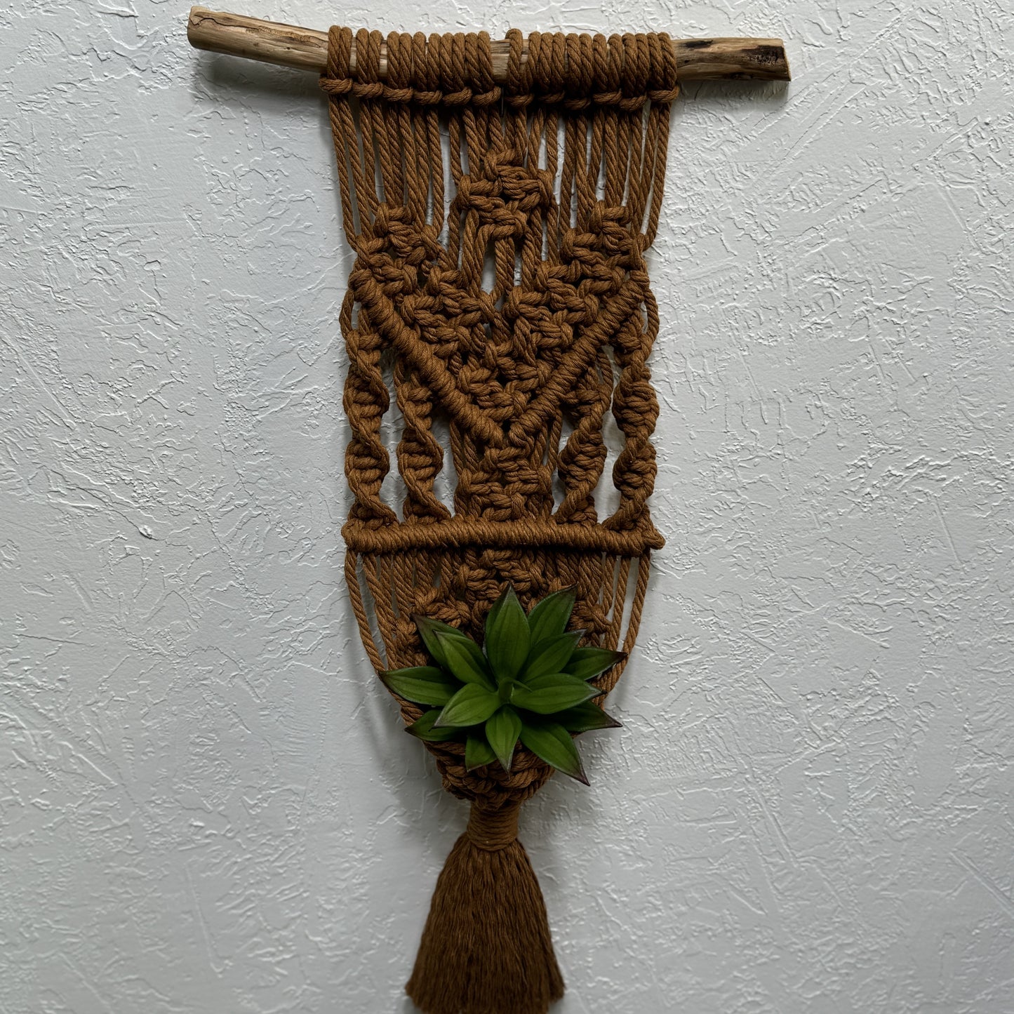 Macrame | Air Plant Hanger | Caramel Arrow