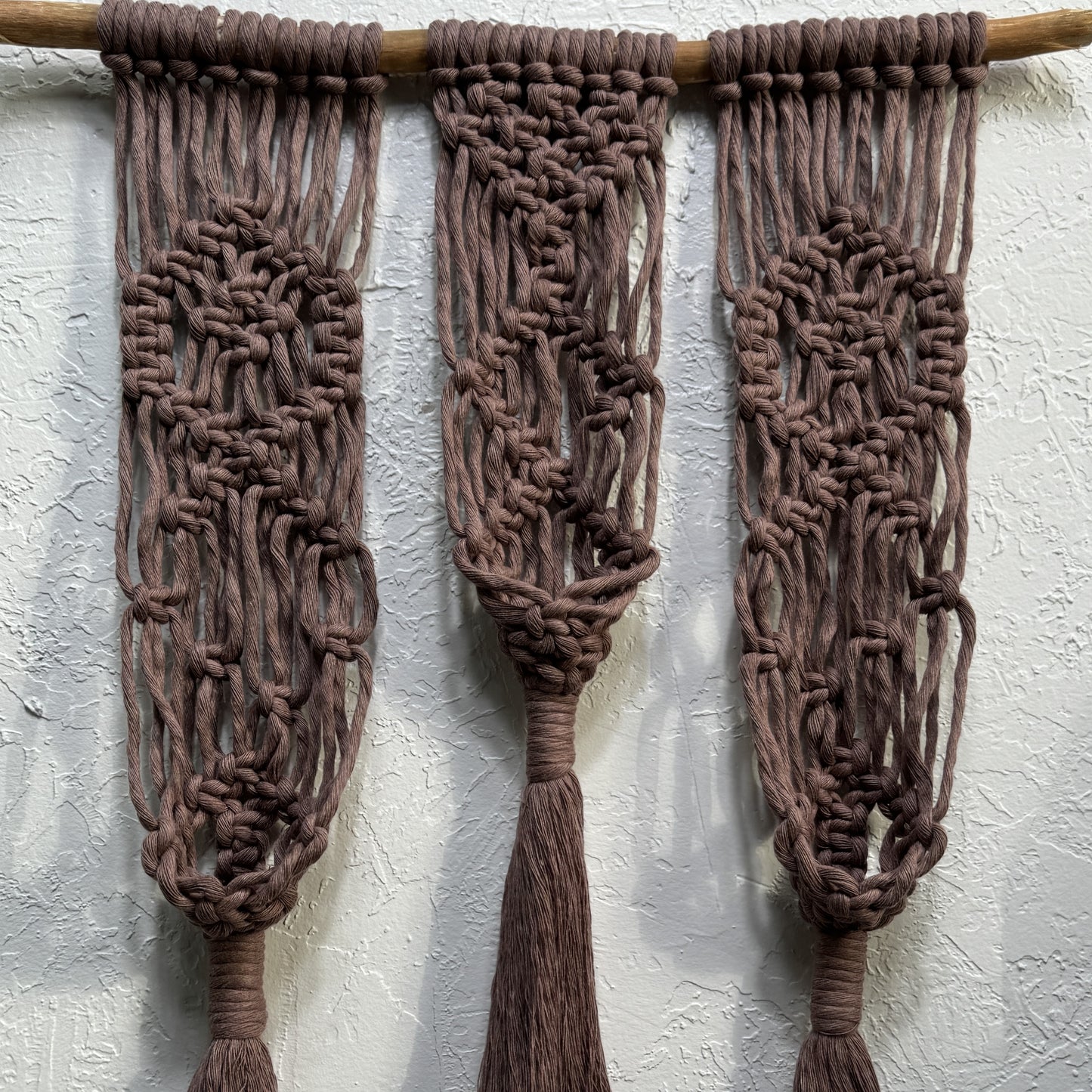 Macrame | Air Plant Hanger | Mauve Renaissance | 3-in-1