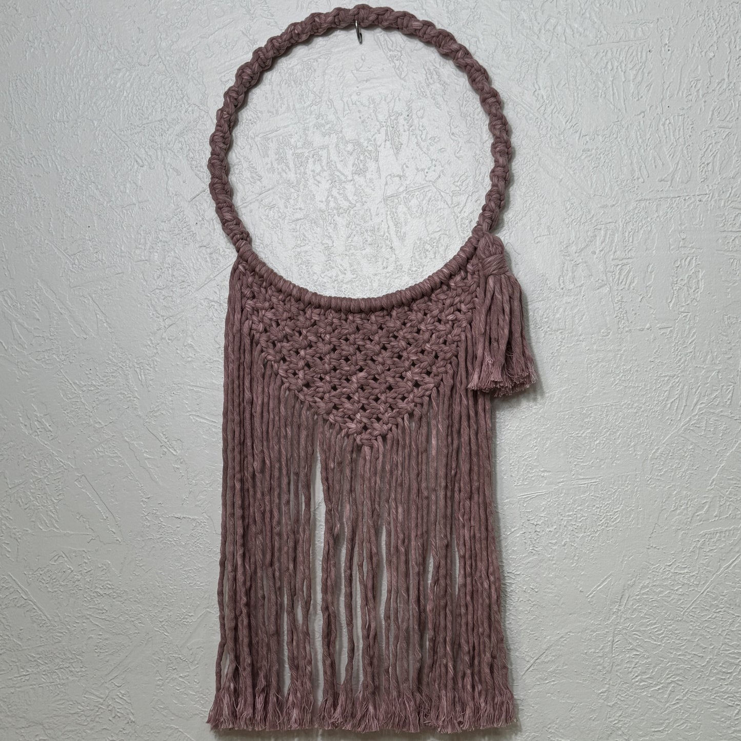 Macrame | Pink Hooped