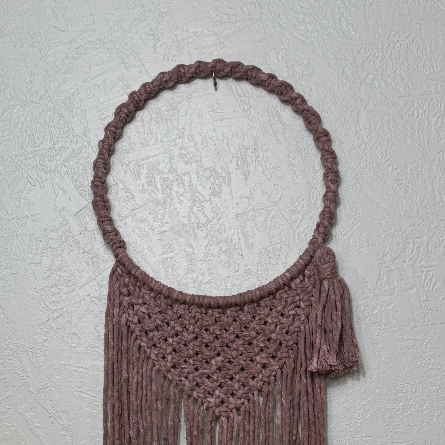 Macrame | Pink Hooped