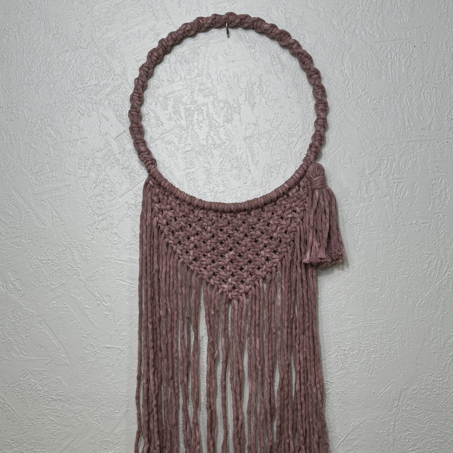 Macrame | Pink Hooped