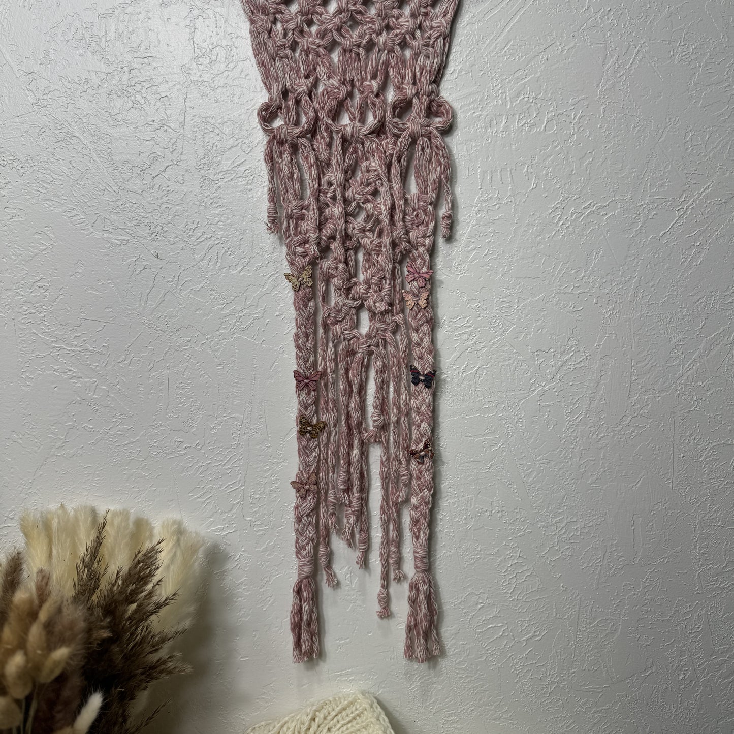 Macrame | Pink Bows & Butterflies