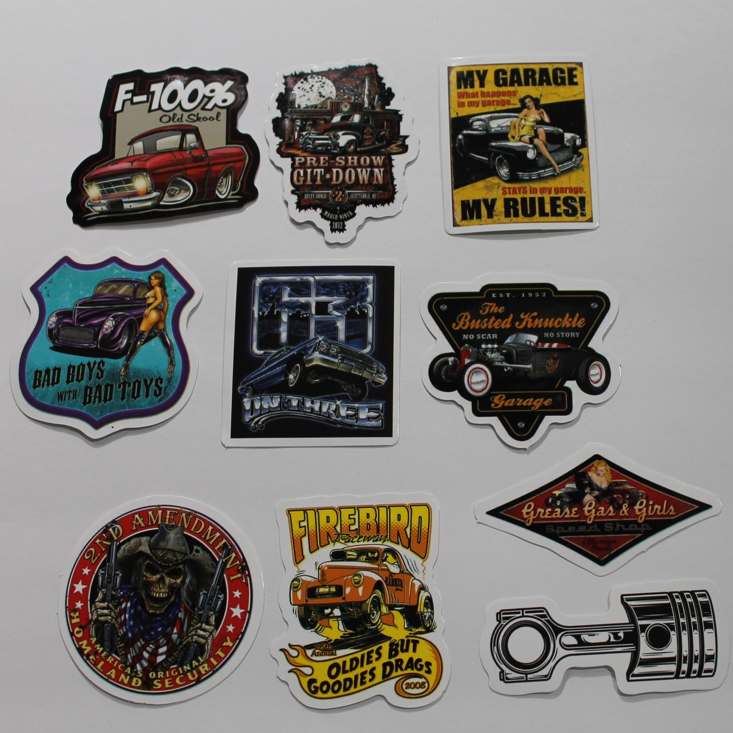 Auto Theme | Stickers | Pack of 10