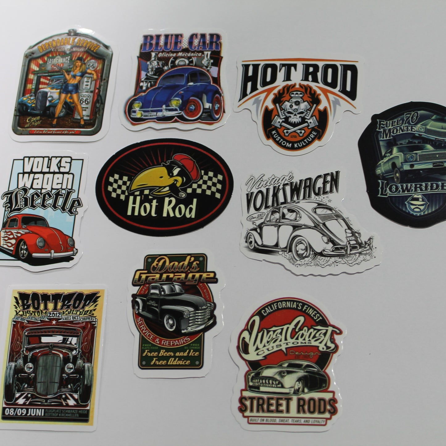 Auto Theme | Stickers | Pack of 10