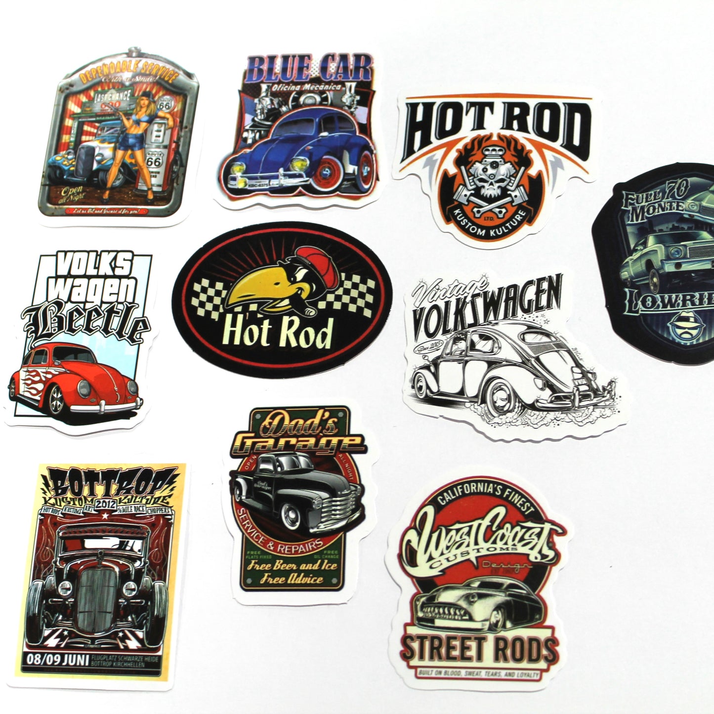 Auto Theme | Stickers | Pack of 10