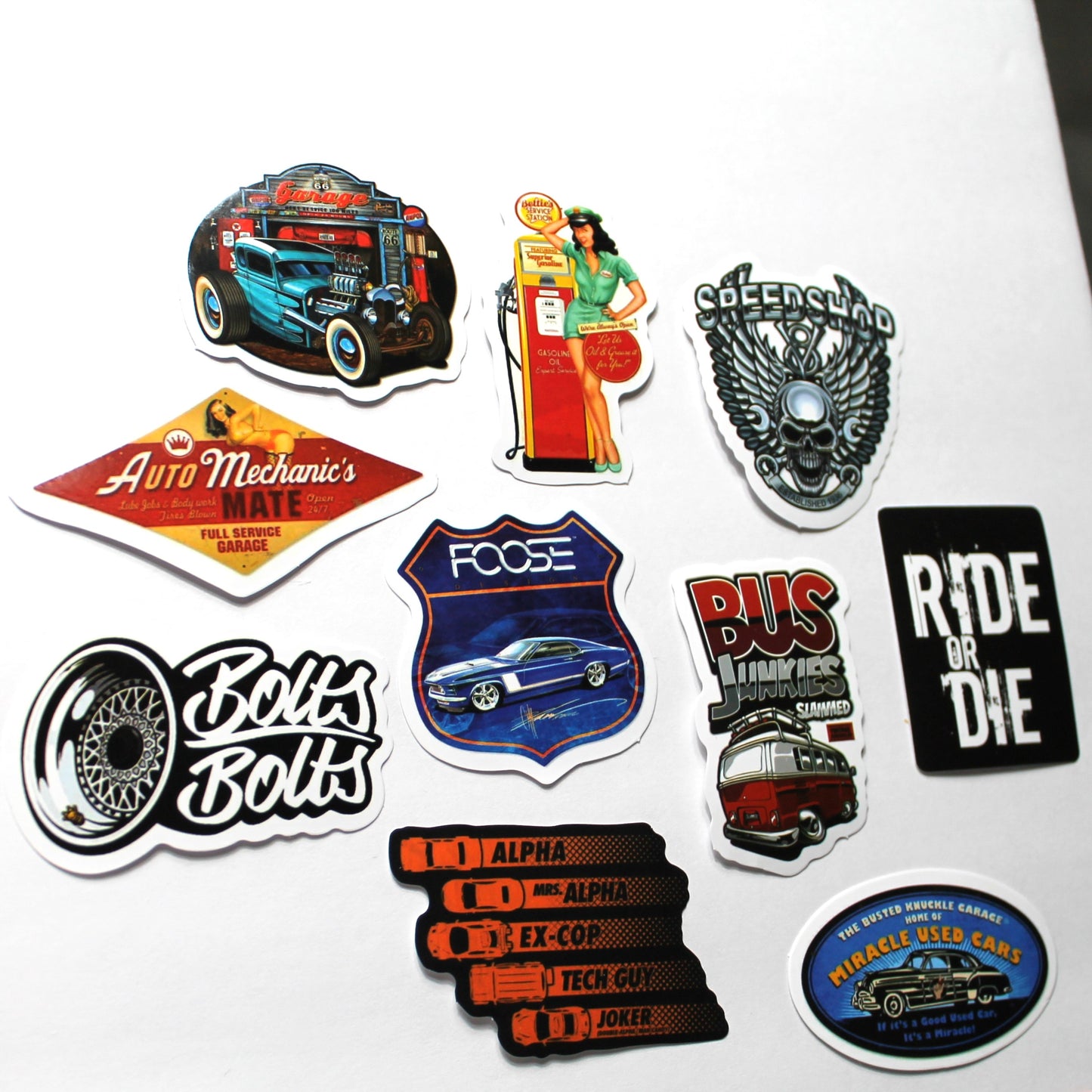 Auto Theme | Stickers | Pack of 10