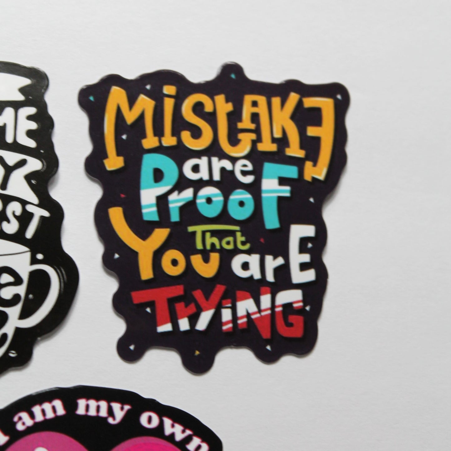 Sayings | Black/White/Color Stickers | Pack of 5