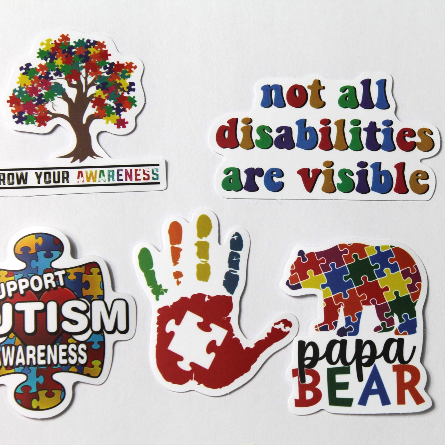 Autism Theme | Stickers | Pack of 5