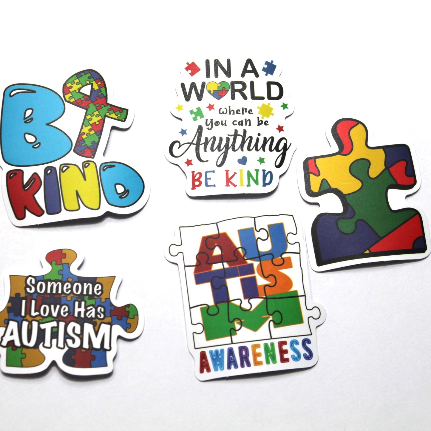 Autism Theme | Stickers | Pack of 5