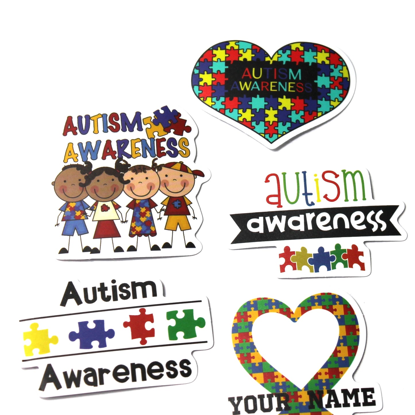 Autism Theme | Stickers | Pack of 5