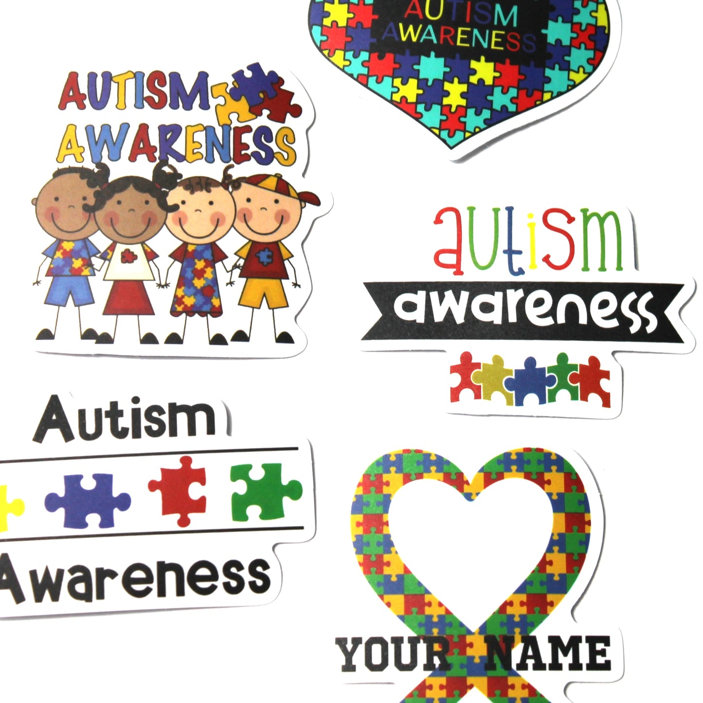 Autism Theme | Stickers | Pack of 5