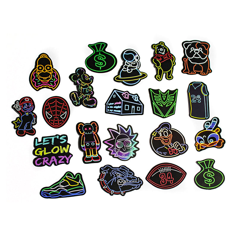 Neon Theme | Stickers | Pack of 20