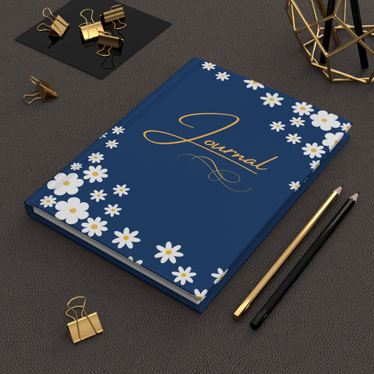 Daisy Blue - Hardcover Journal Matte