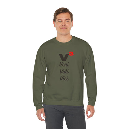 Veni, Vidi, Vici | V-Cubed | Unisex Heavy Blend Crewneck Sweatshirt