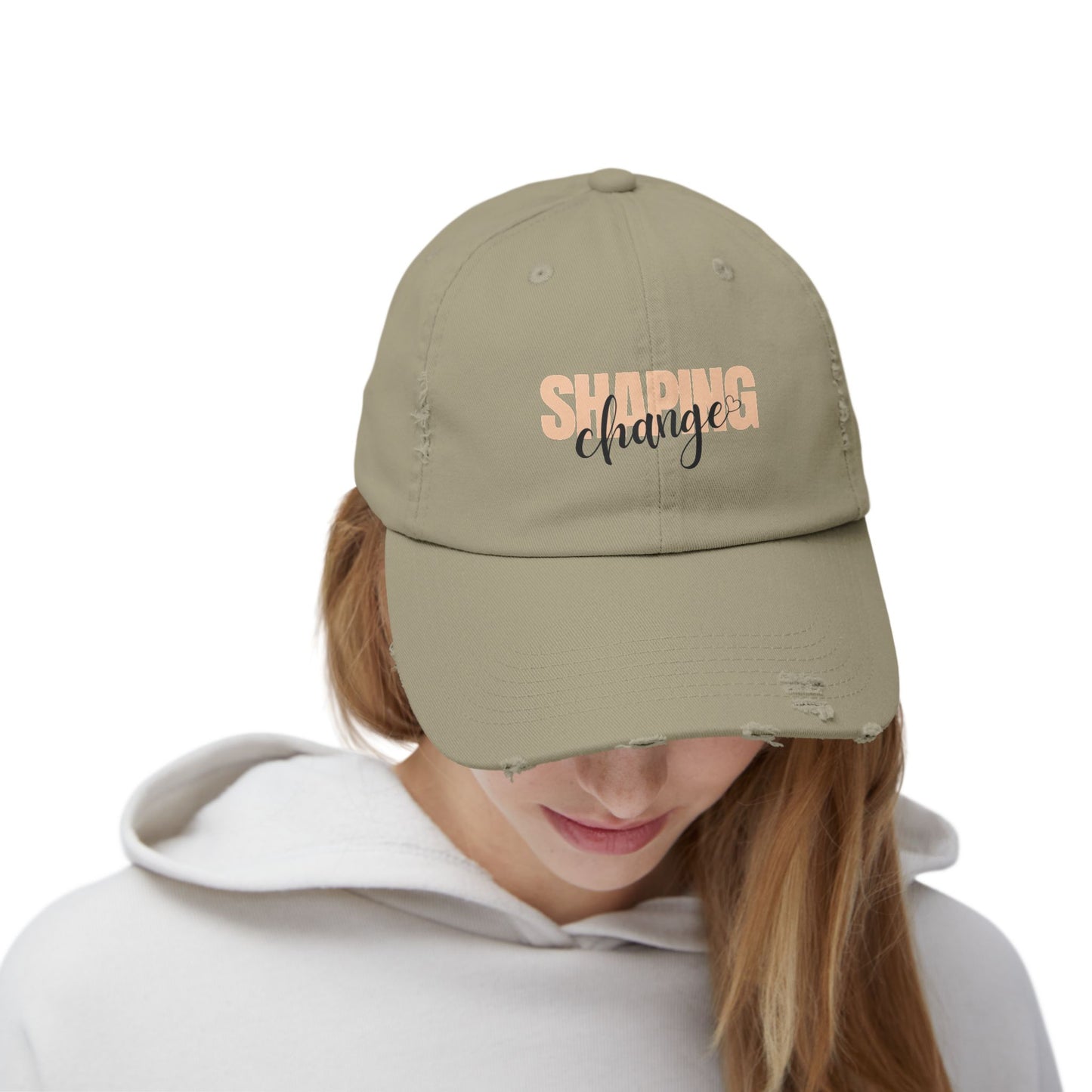 Shaping Change | Unisex Distressed Cap