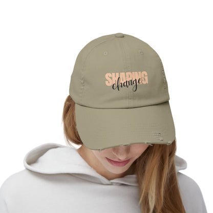 Shaping Change | Unisex Distressed Cap