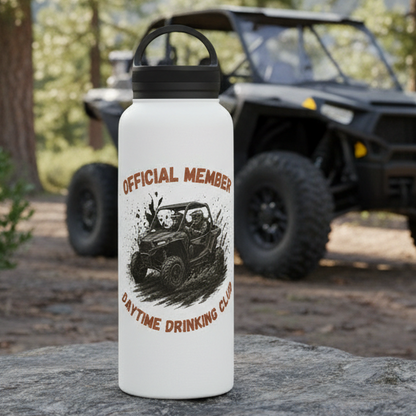VIP Daytime Drinking Club | Side-by-Side Image | Stainless Steel Water Bottle | 12oz | 18oz | 32oz