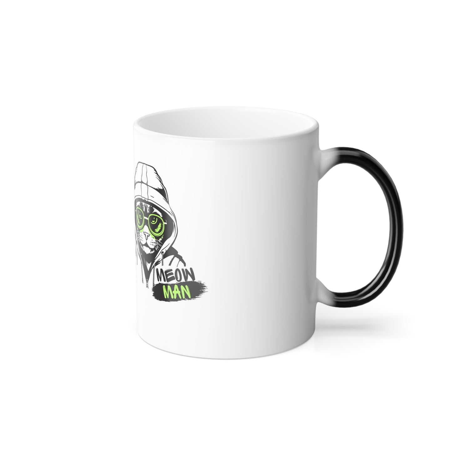 Meow Man - Color Morphing Mug, 11oz