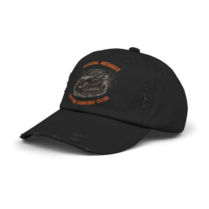 VIP Daytime Drinking Club | Side-by-Side Image | Unisex Distressed Cap