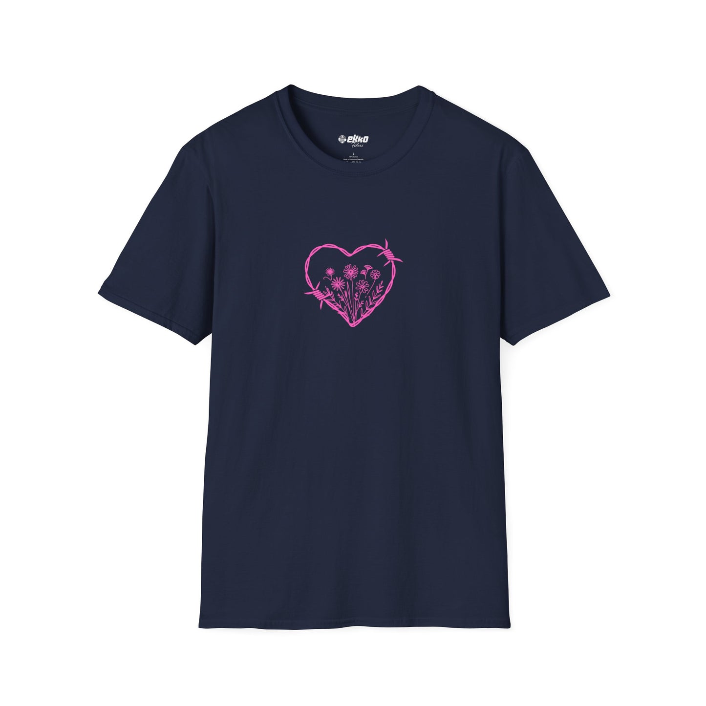 Barbed Heart & Daisies - Unisex Graphic Tee