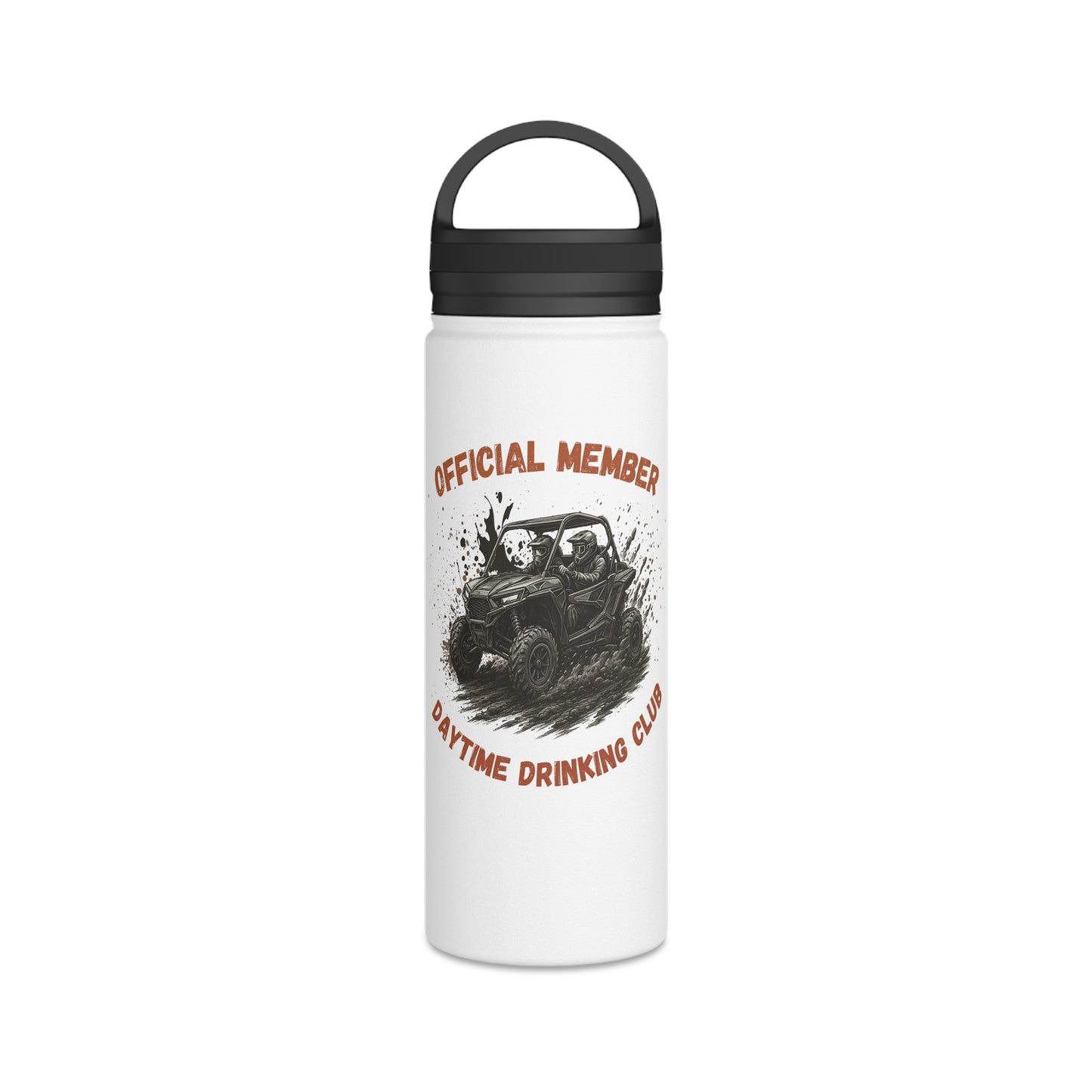 VIP Daytime Drinking Club | Side-by-Side Image | Stainless Steel Water Bottle | 12oz | 18oz | 32oz