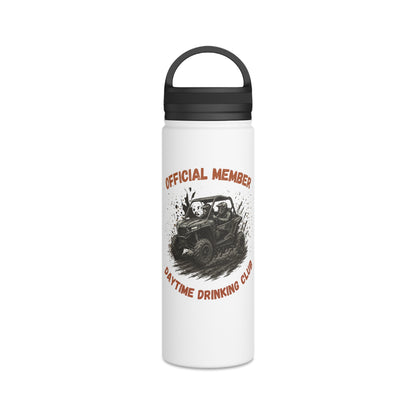 VIP Daytime Drinking Club | Side-by-Side Image | Stainless Steel Water Bottle | 12oz | 18oz | 32oz
