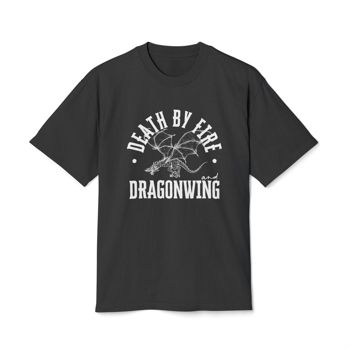 Death by Fire and Dragonwing - Unisex Heavy Faded Tee