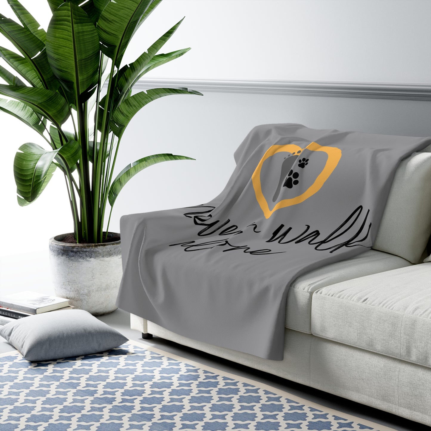 Never Walk Alone | Sherpa Fleece Blanket