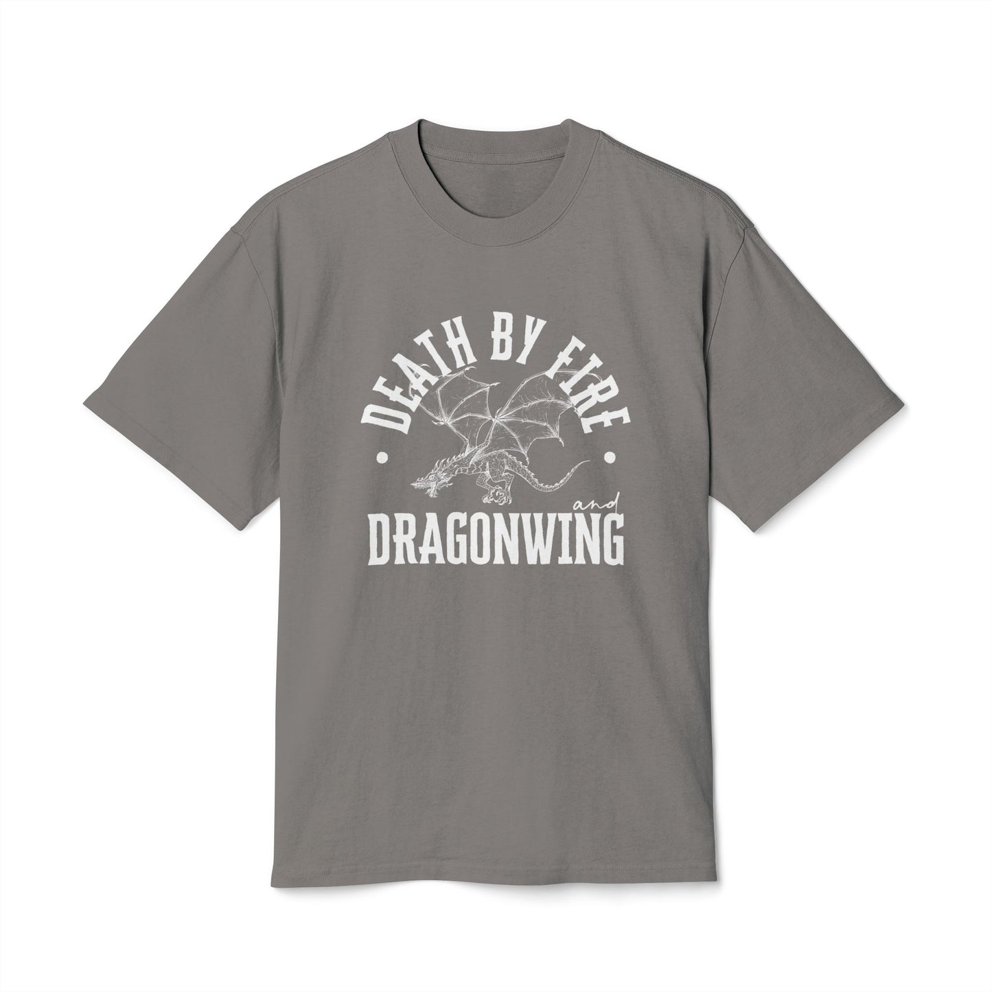 Death by Fire and Dragonwing - Unisex Heavy Faded Tee