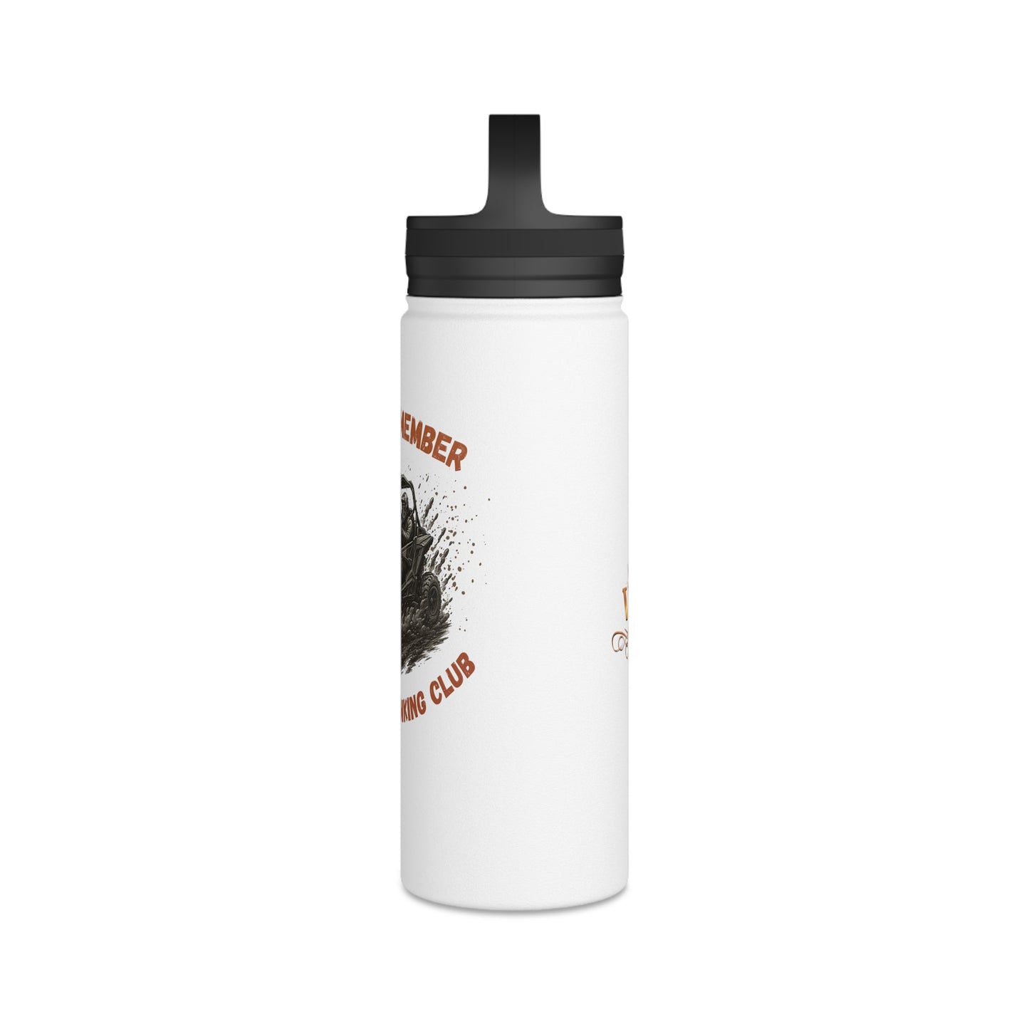 VIP Daytime Drinking Club | Side-by-Side Image | Stainless Steel Water Bottle | 12oz | 18oz | 32oz
