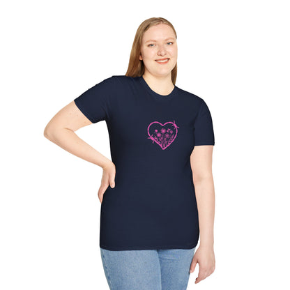 Barbed Heart & Daisies - Unisex Graphic Tee