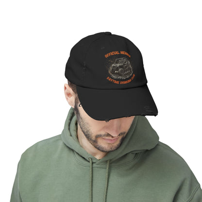 VIP Daytime Drinking Club | Side-by-Side Image | Unisex Distressed Cap