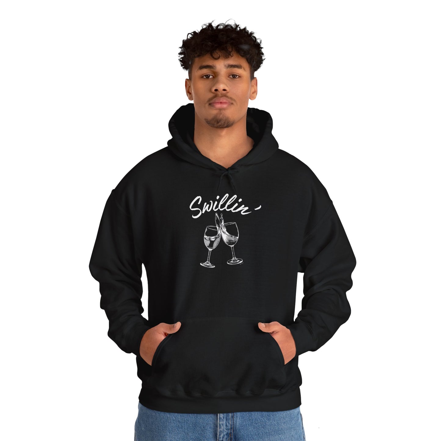 Swillin' Wine - Hoodie