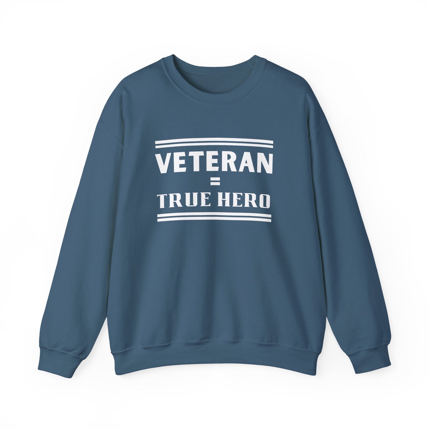 Veteran = True Hero | Unisex Heavy Blend Crewneck Sweatshirt