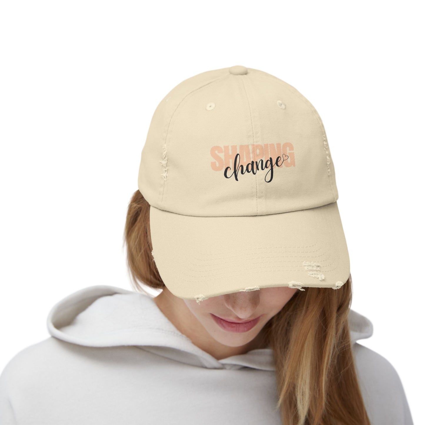Shaping Change | Unisex Distressed Cap