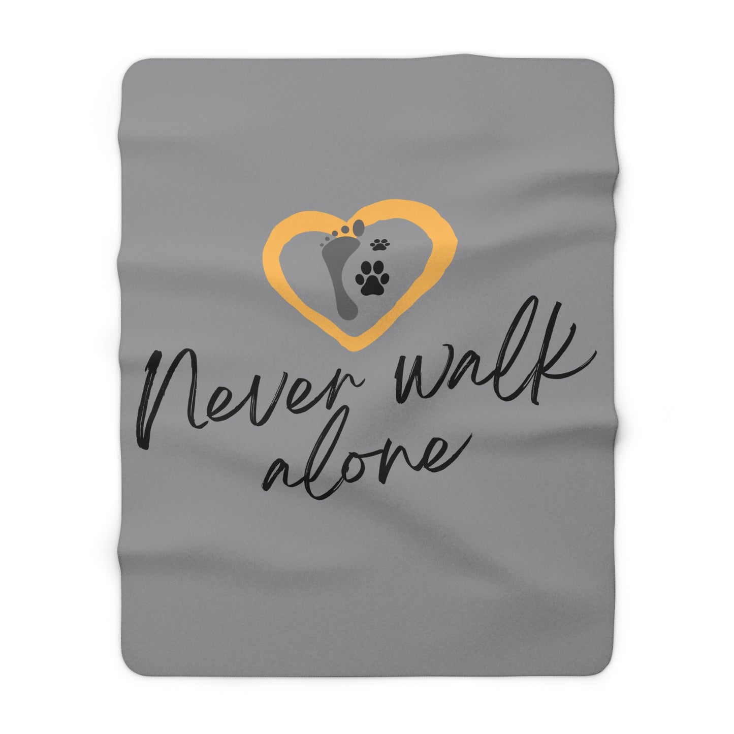 Never Walk Alone | Sherpa Fleece Blanket