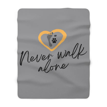 Never Walk Alone | Sherpa Fleece Blanket