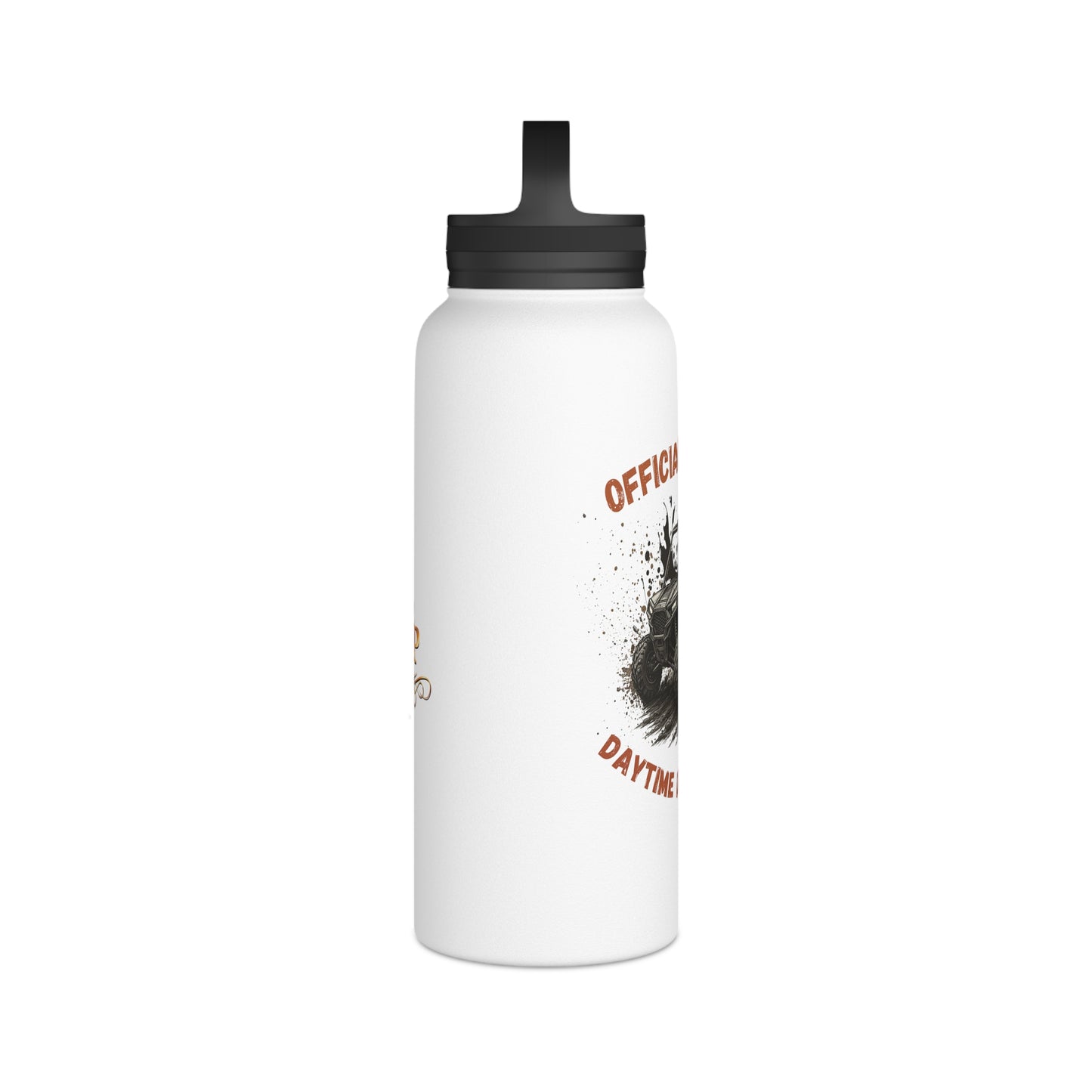 VIP Daytime Drinking Club | Side-by-Side Image | Stainless Steel Water Bottle | 12oz | 18oz | 32oz