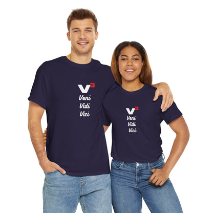 Veni, Vidi, Vici | V-Cubed | Unisex Heavy Cotton Graphic Tee