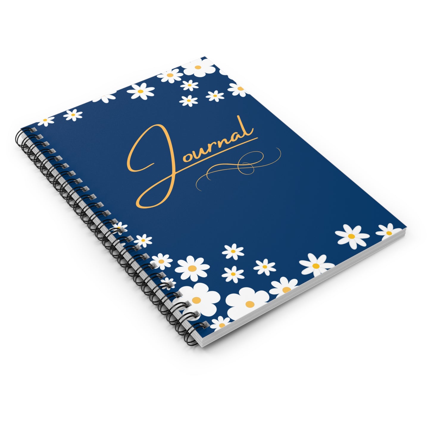 Daisy Blue - Spiral Notebook - Ruled Line