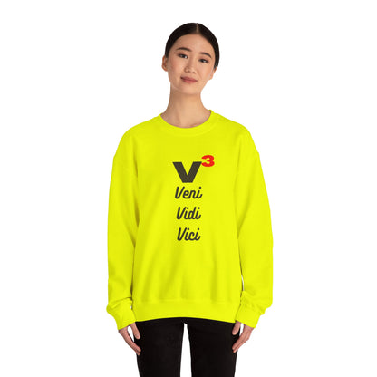 Veni, Vidi, Vici | V-Cubed | Unisex Heavy Blend Crewneck Sweatshirt