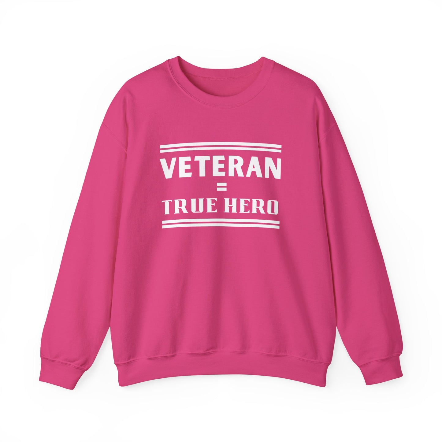 Veteran = True Hero | Unisex Heavy Blend Crewneck Sweatshirt