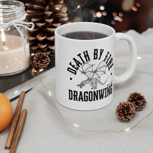 Death by Fire and Dragonwing - Ceramic Mug, 11oz