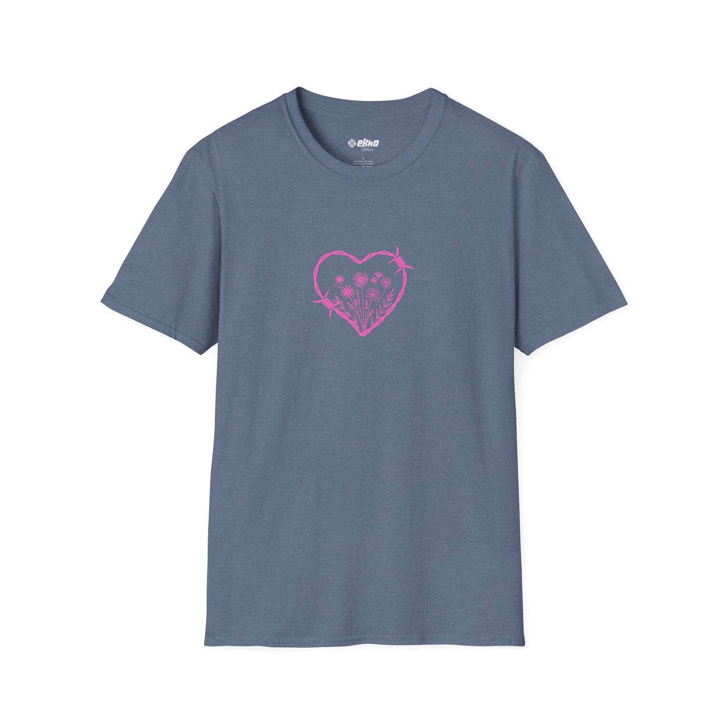 Barbed Heart & Daisies - Unisex Graphic Tee