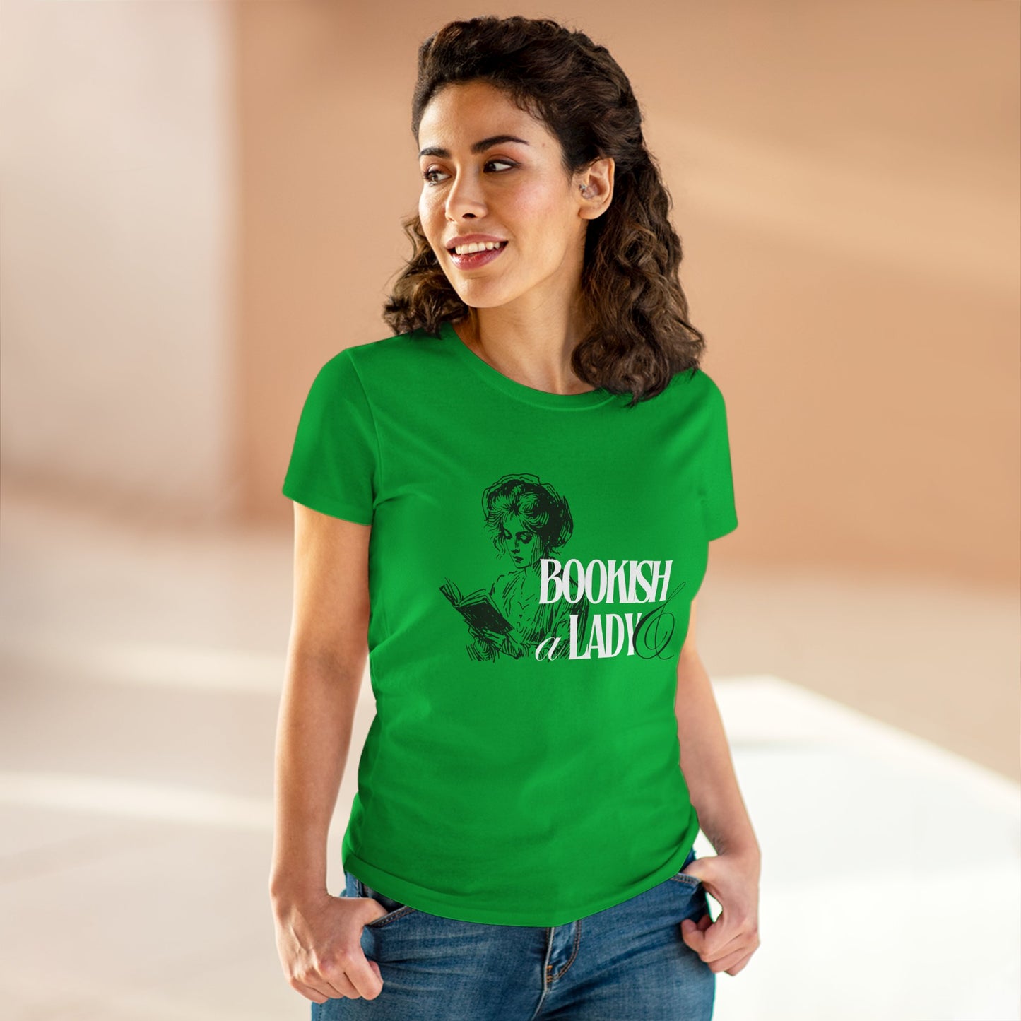 Bookish & A Lady | Women's MIdweight Graphic Tee