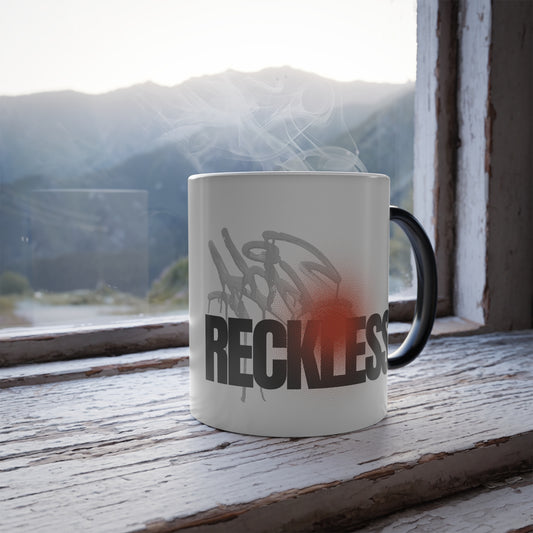 Reckless Color Morphing Mug 11oz - Heat Sensitive Changing Coffee Cup