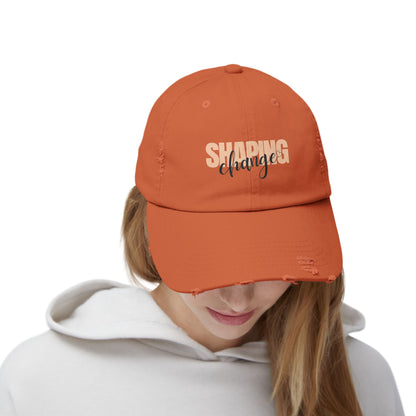 Shaping Change | Unisex Distressed Cap