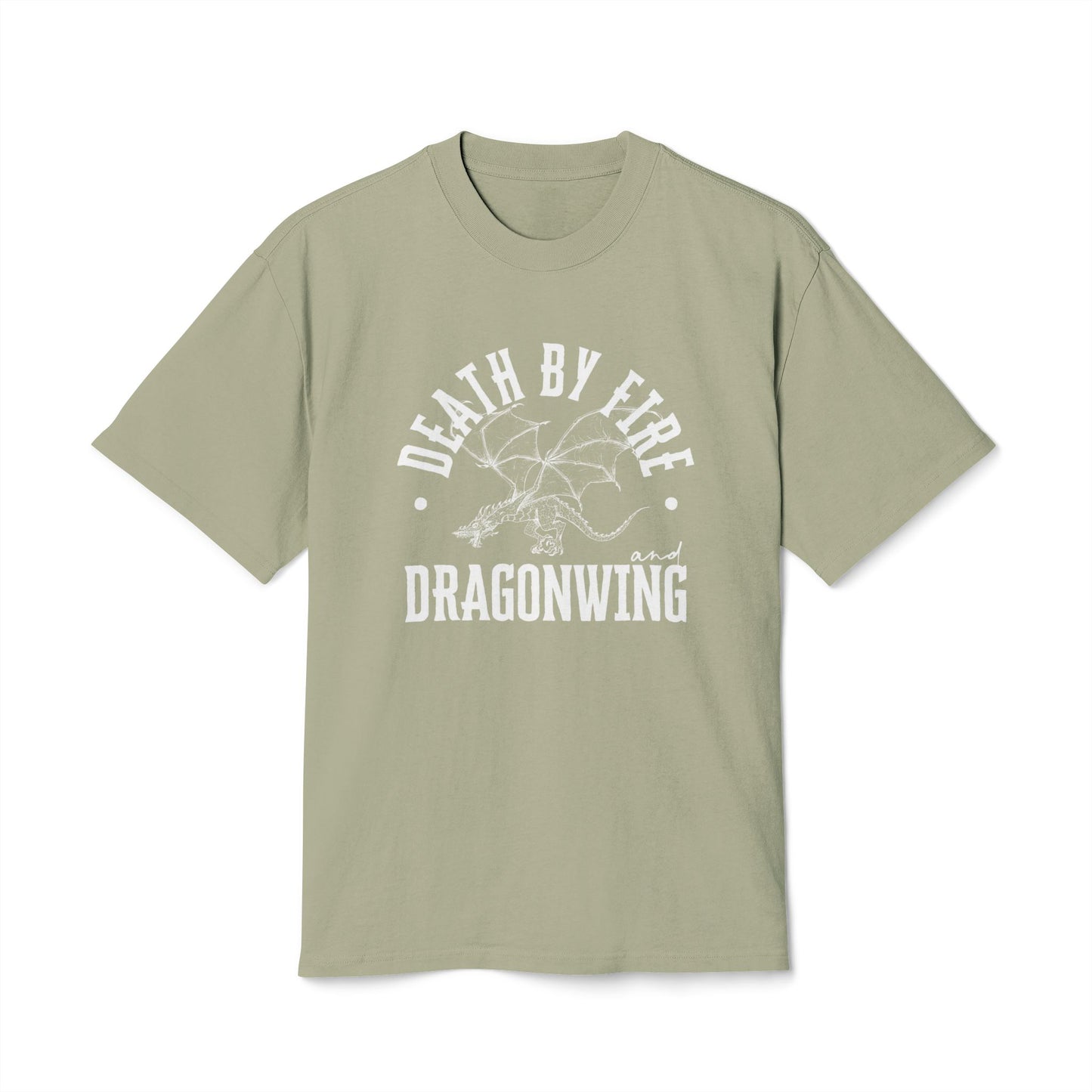 Death by Fire and Dragonwing - Unisex Heavy Faded Tee