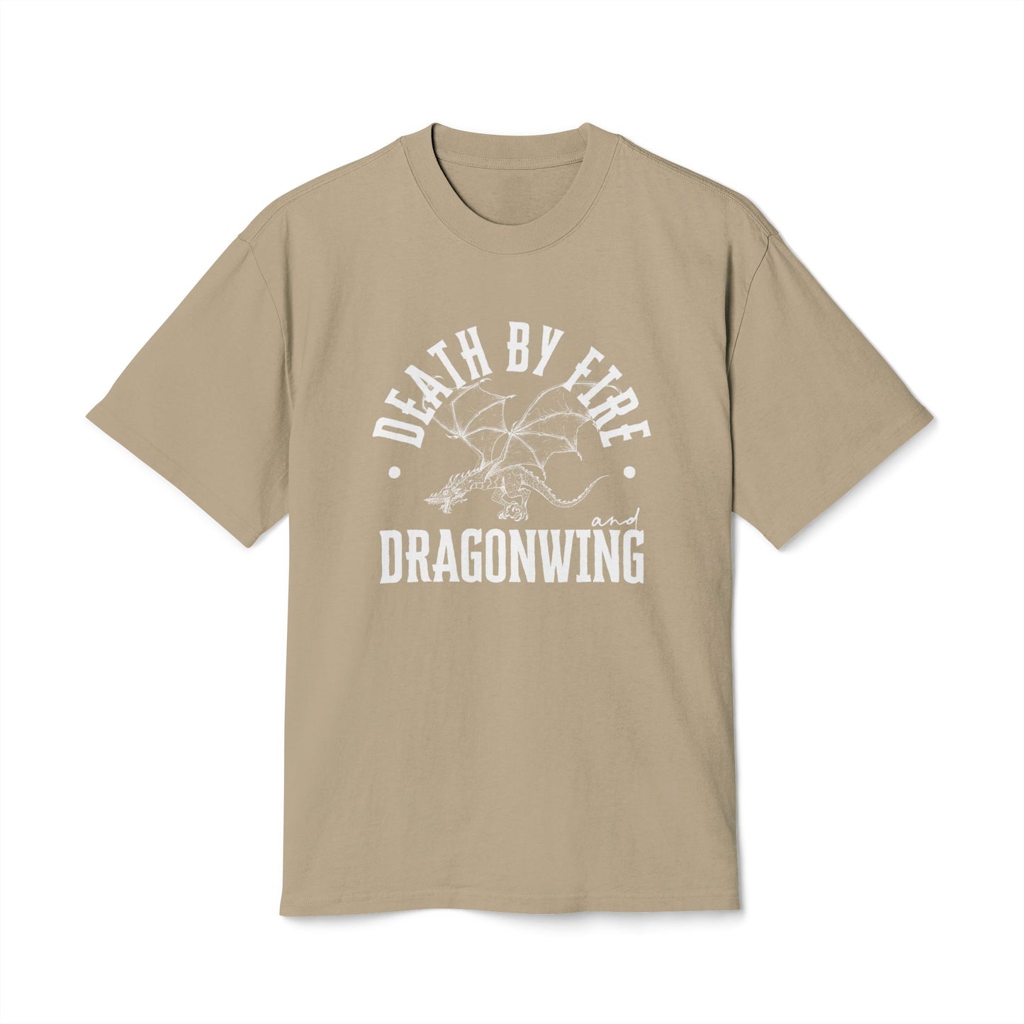 Death by Fire and Dragonwing - Unisex Heavy Faded Tee