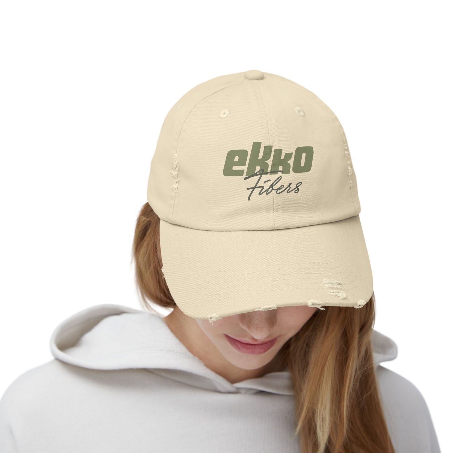 Ekko Fibers | Unisex Distressed Cap